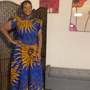 African Jumpsuit NWOT